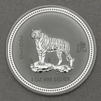 Premium Silbermünze 1oz "Tiger" 2010 Lunar I – Year of the Tiger (Australien)