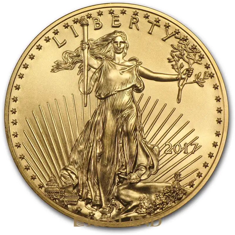 1/2 Unze Goldmünze American Eagle 2017 Mengenrabatt