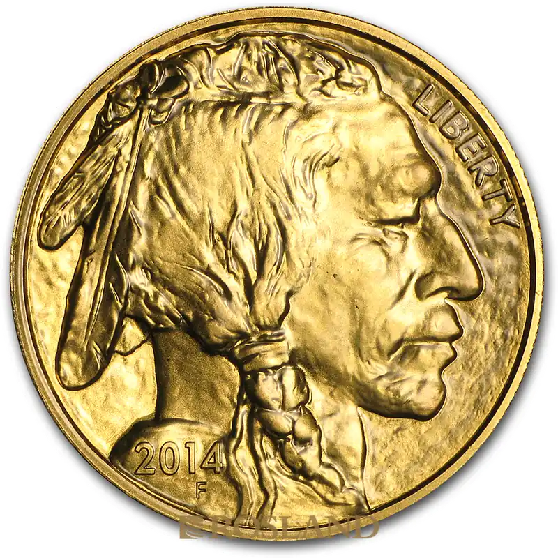 1 Unze Goldmünze American Buffalo 2014 Direkt Vom Hersteller