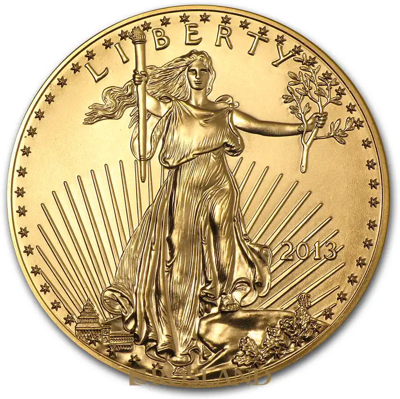 1 Unze Goldmünze American Eagle 2013 Direkt Vom Hersteller