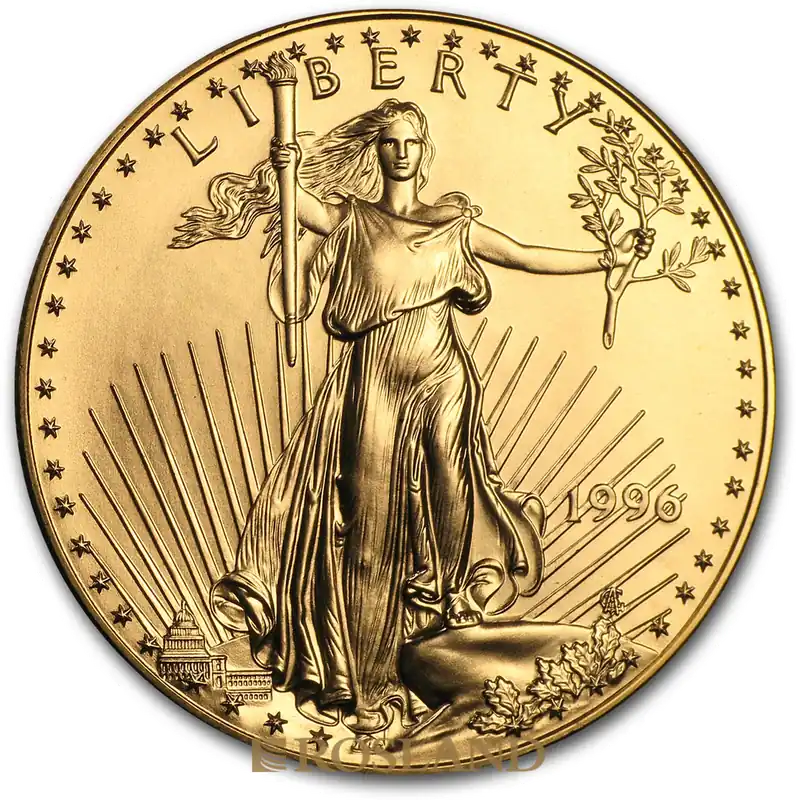 1 Unze Goldmünze American Eagle 1996 Billig