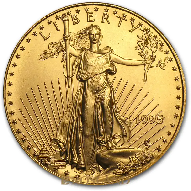 1 Unze Goldmünze American Eagle 1995 Billig