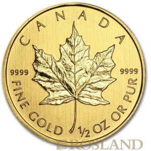 1/2 Unze Goldmünze Kanada Maple Leaf 2012 Premium