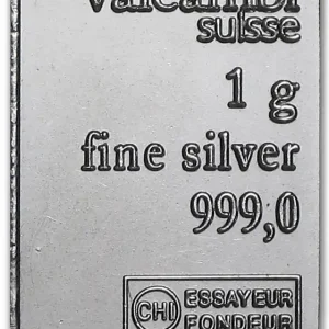 Günstig 1 Gramm Silberbarren Valcambi