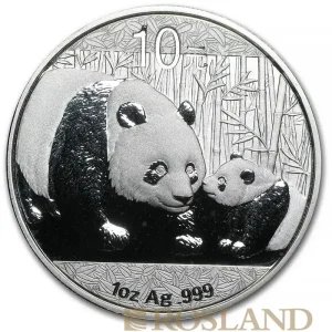 Limited Edition 1 Unze Silbermünze China Panda 2011