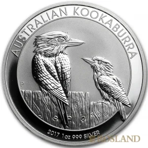 Sale 1 Unze Silbermünze Kookaburra 2017