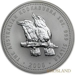 1 Unze Silbermünze Kookaburra 2006 Beliebt