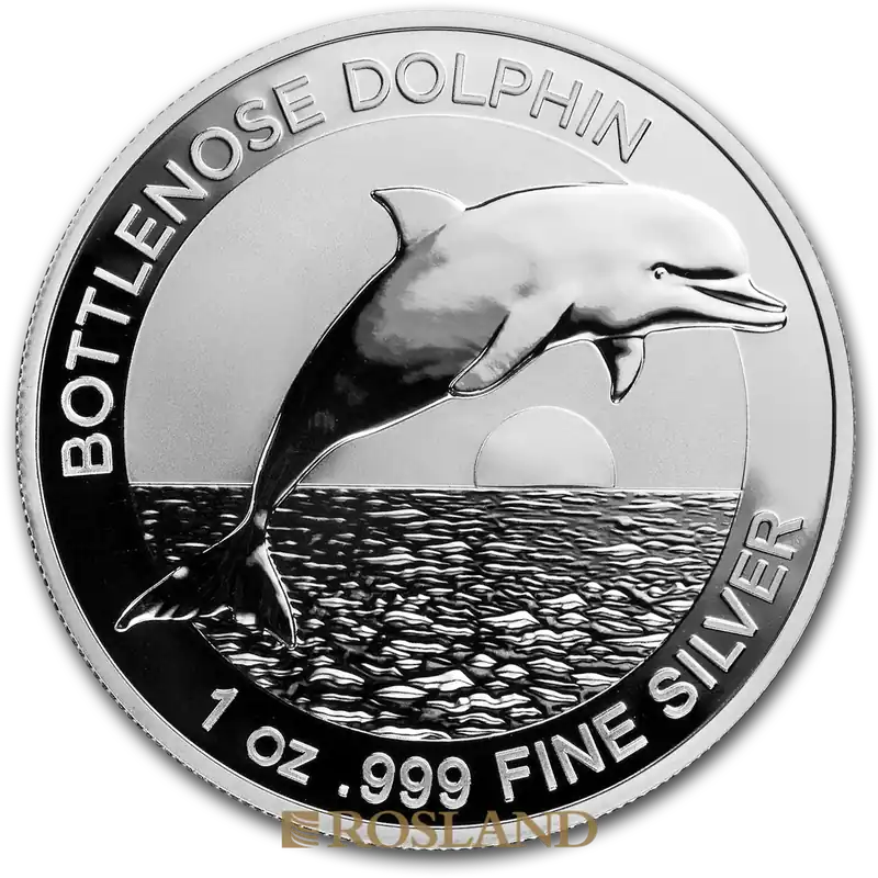 Angebot 1 Unze Silbermünze Bottlenose Dolphin 2019