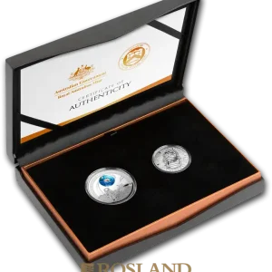1 Unze 2 Münzen RAM/US Mint Apollo 11 Mondlandung Set 2019 PP (Box, Zertifikat) Ab Werk