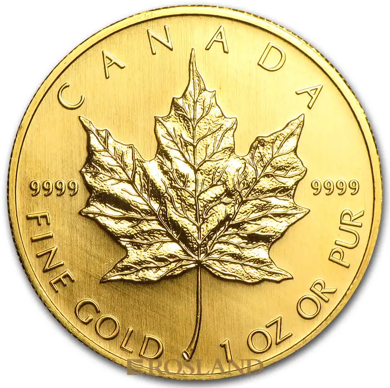 Geprüft 1 Unze Goldmünze Kanada Maple Leaf 2004