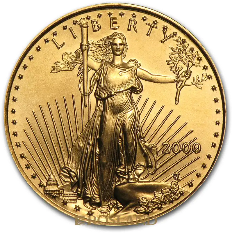 1/4 Unze Goldmünze American Eagle 2000 Großhandel