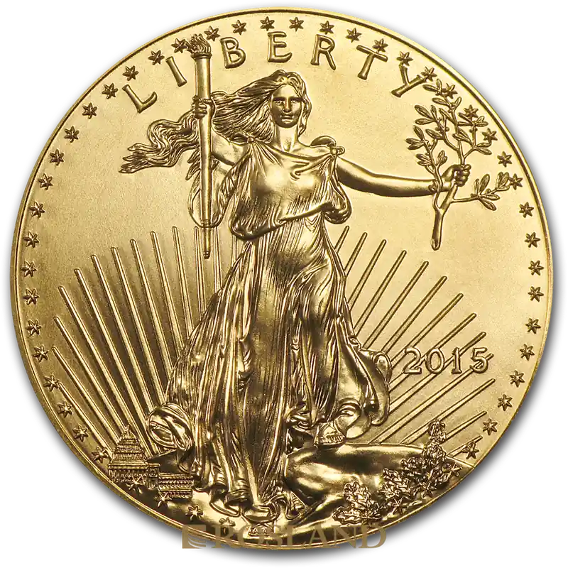 1/10 Unze Goldmünze American Eagle 2015 Versand Am Gleichen Tag