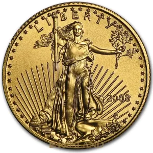 1/10 Unze Goldmünze American Eagle 2008 Letzte Chance