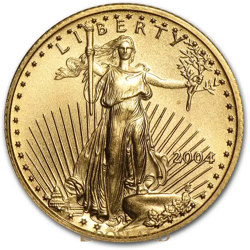 1/10 Unze Goldmünze American Eagle 2004 Abverkauf