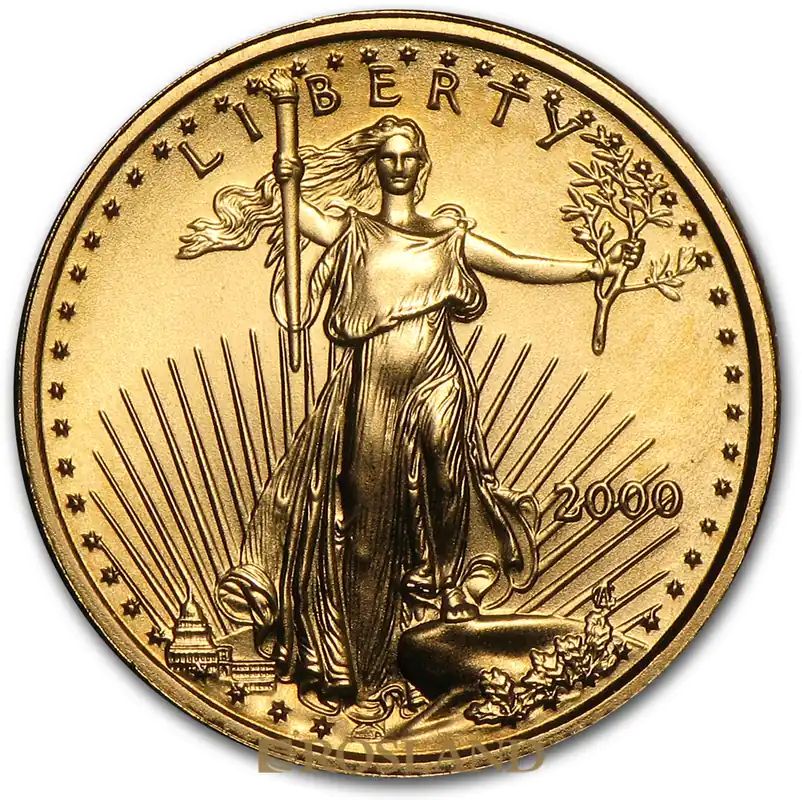1/10 Unze Goldmünze American Eagle 2000 Sonderaktion