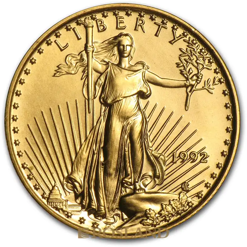 1/10 Unze Goldmünze American Eagle 1992 Sofort Bestellen