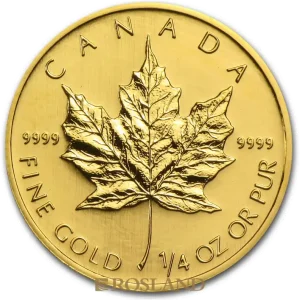 Top-Preis 1/4 Unze Goldmünze Kanada Maple Leaf 2005