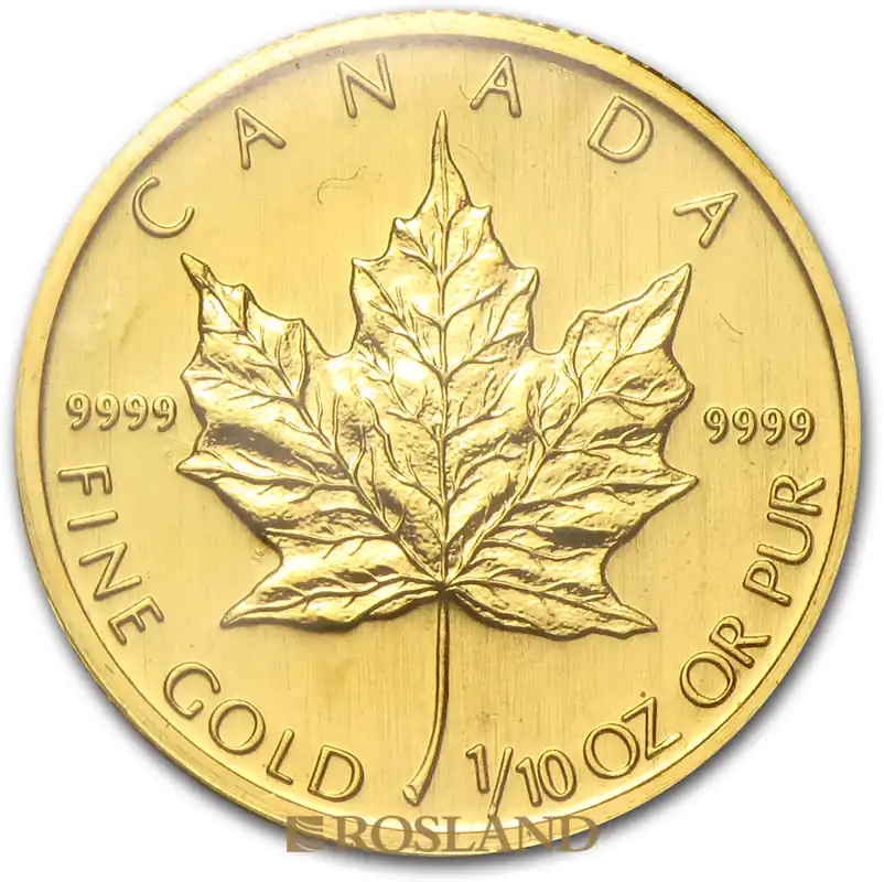 1/10 Unze Goldmünze Kanada Maple Leaf 2007 Super-Preis
