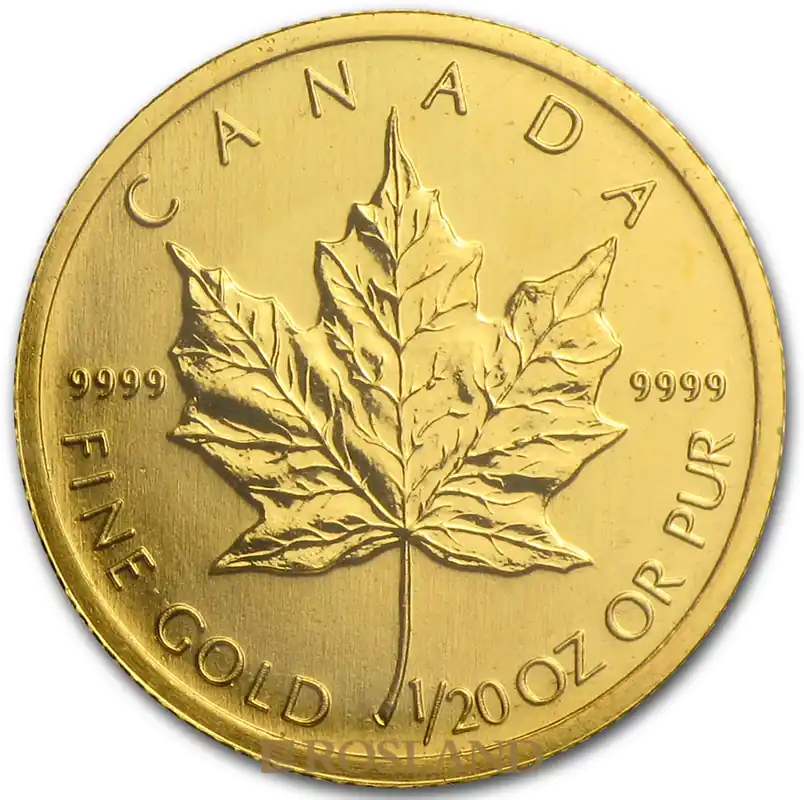 1/20 Unze Goldmünze Kanada Maple Leaf 2003 Jetzt Zugreifen