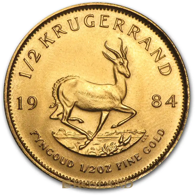 1/2 Unze Goldmünze Krügerrand 1984 Preisknaller