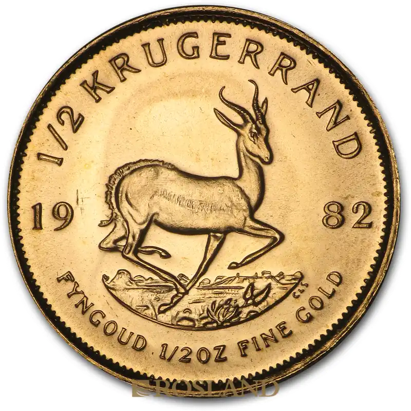 Highlight 1/2 Unze Goldmünze Krügerrand 1982