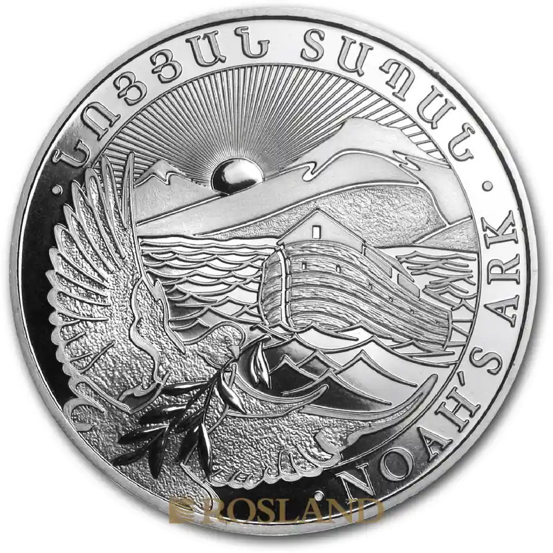 Weltweiter Versand 1 Unzen Silbermünze Armenien Arche Noah 2012