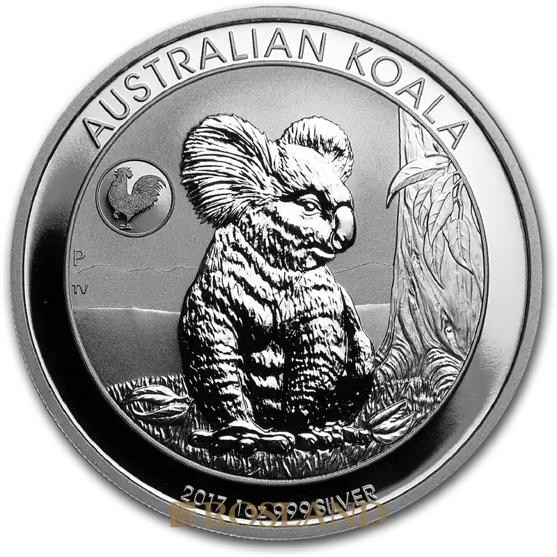 Geprüft 1 Unze Silbermünze Koala 2017 (Hahn Privy)