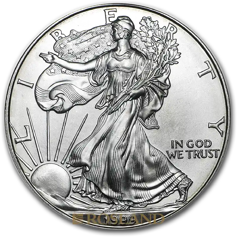 1 Unze Silbermünze American Eagle 1999 Top-Angebot