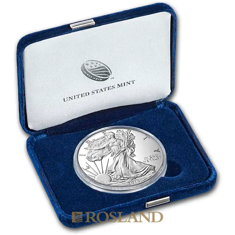 1 Unze Silbermünze American Eagle 2016 (W) PP (Box, Zertifikat) Kostenloser Rückversand