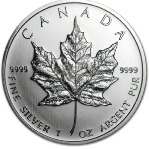 Neu 1 Unze Silbermünze Kanada Maple Leaf 2011