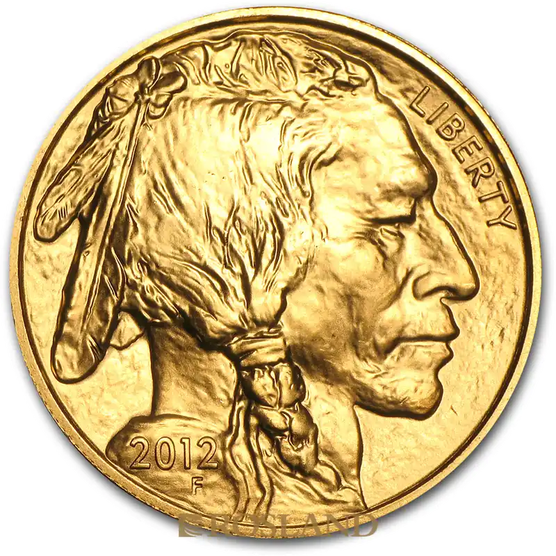 1 Unze Goldmünze American Buffalo 2012 Aktuell