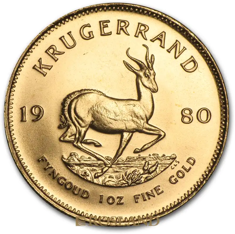 Top-Preis 1 Unze Goldmünze Krügerrand 1980