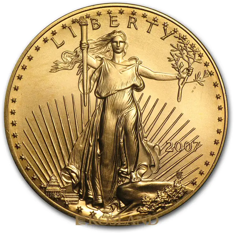 1 Unze Goldmünze American Eagle 2007 Garantierte Lieferung