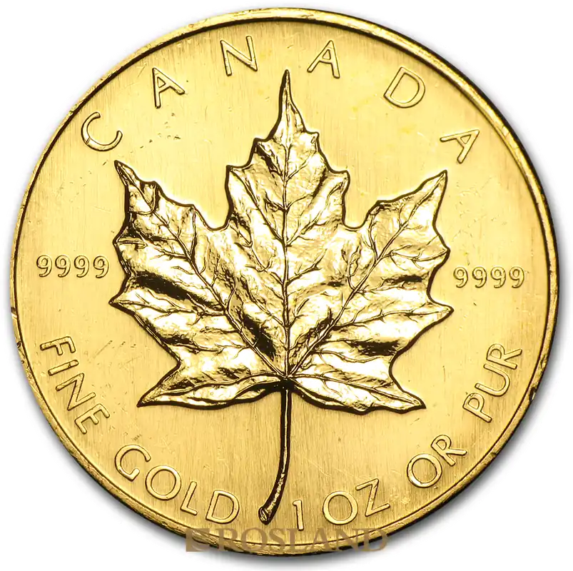 1 Unze Goldmünze Kanada Maple Leaf 1986 Neuheit