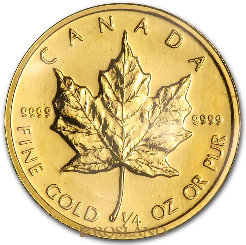 1/4 Unze Goldmünze Kanada Maple Leaf 1985 Online Kaufen