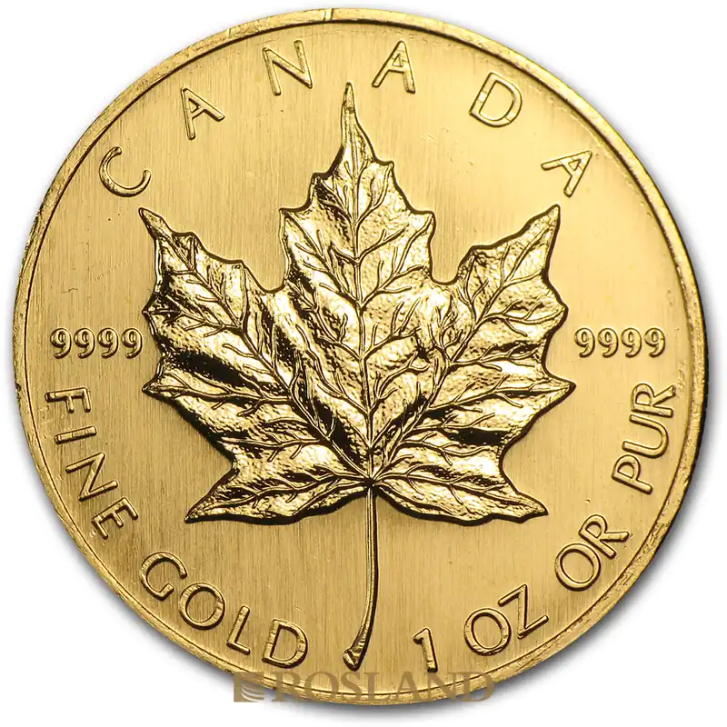 Schnäppchen 1 Unze Goldmünze Kanada Maple Leaf 1998