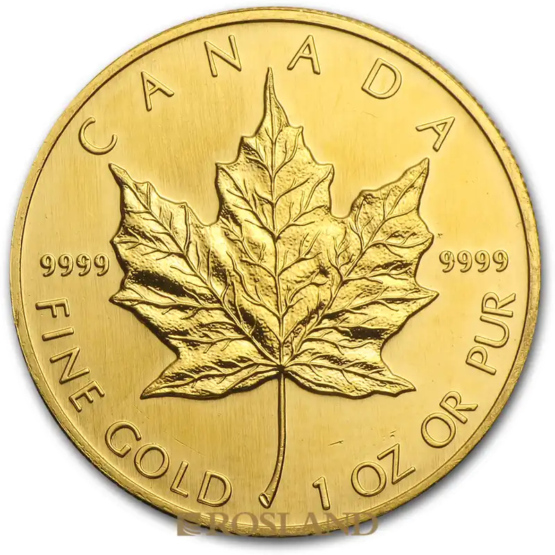 1 Unze Goldmünze Kanada Maple Leaf 1993 Kostenfreie Lieferung