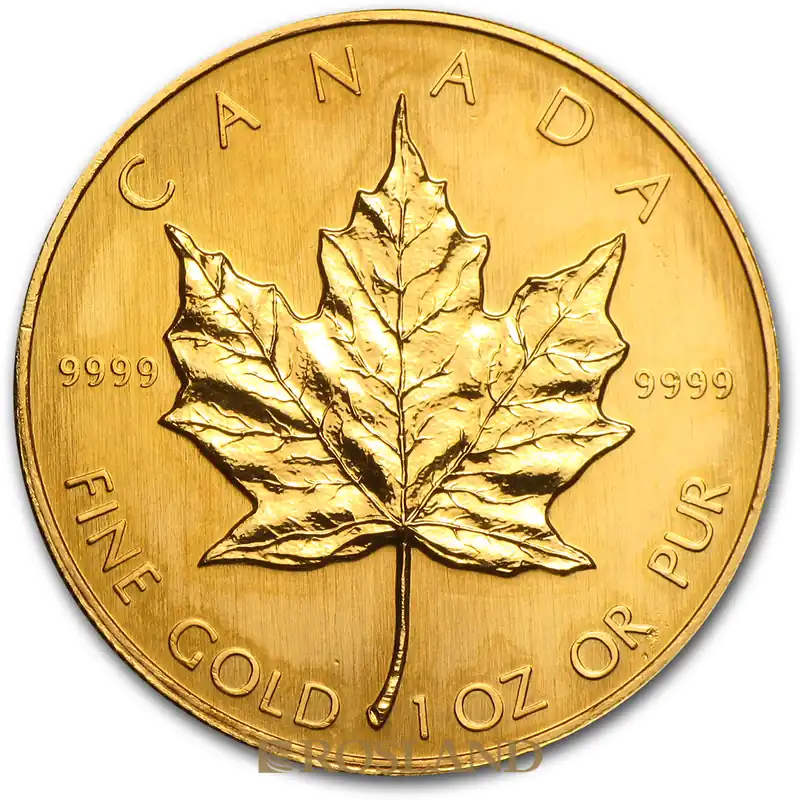 1 Unze Goldmünze Kanada Maple Leaf 1987 Jetzt Kaufen