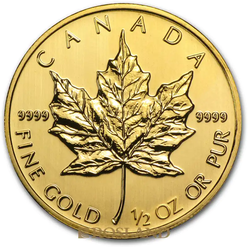 1/2 Unze Goldmünze Kanada Maple Leaf 2014 Letzte Chance