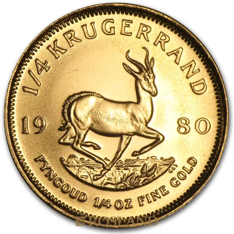 1/4 Unze Goldmünze Krügerrand 1980 Top-Preis
