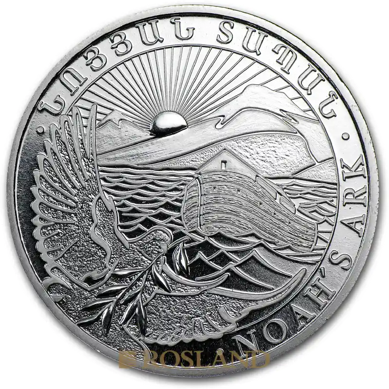 Markenware 1/2 Unze Silbermünze Armenien Arche Noah 2012