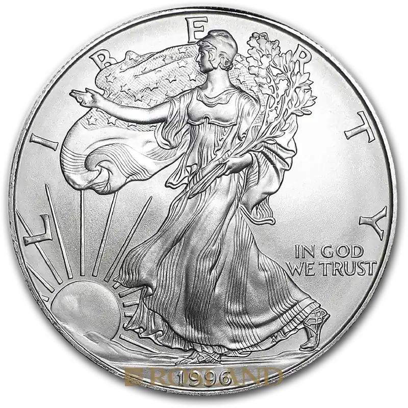 1 Unze Silbermünze American Eagle 1996 Ausverkauf