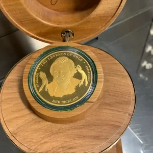 Geprüft 113 Gramm Goldmünze NZM Jack Nicklaus PP 2006 (Box, Zertifikat, .99999 Gold, Rarität)