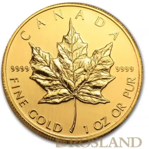 Must-Have 1 Unze Goldmünze Kanada Maple Leaf 2001
