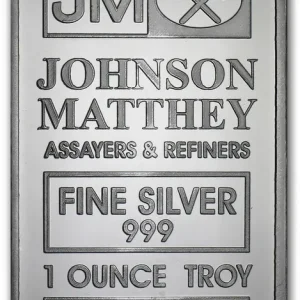 Exklusiv 1 Unze Silberbarren Johnson Matthey