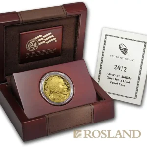 1 Unze Goldmünze American Buffalo 2012 PP (Box, Zertifikat) Geld-Zurück-Garantie