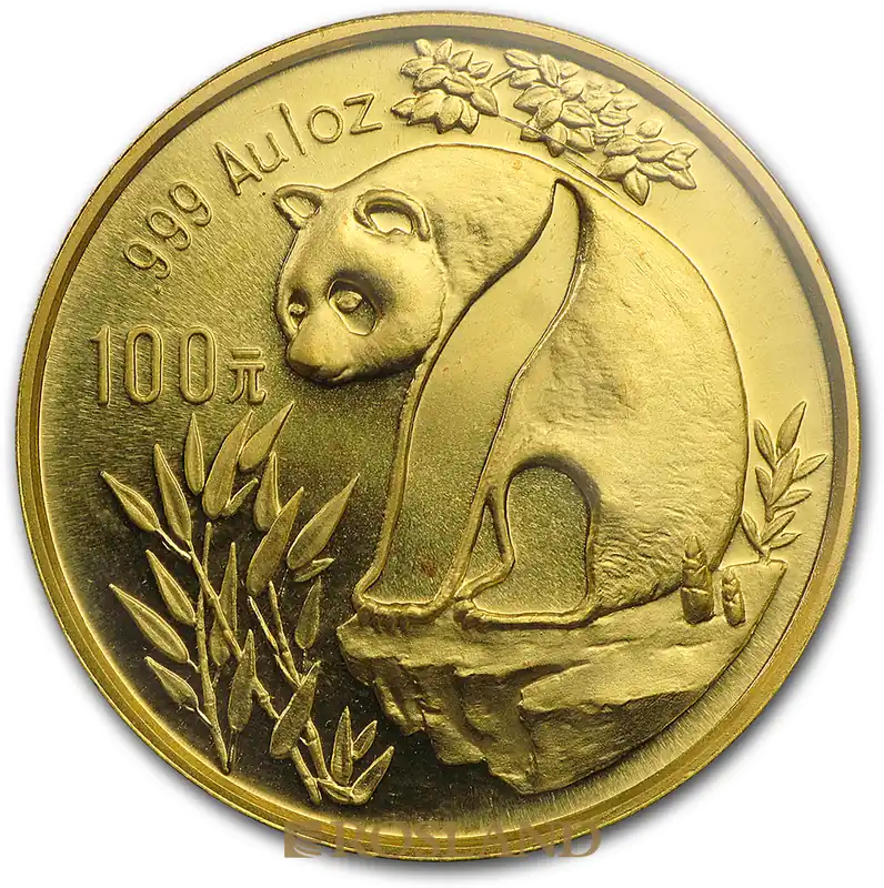 1 Unze Goldmünze China Panda 1993 (Großer Jahrgang) Weltweiter Versand