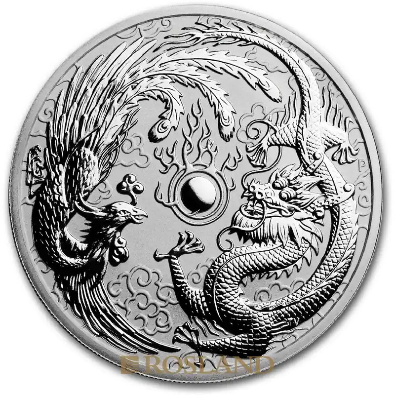 1 Unze Silbermünze Drache & Phönix 2017 Sonderaktion