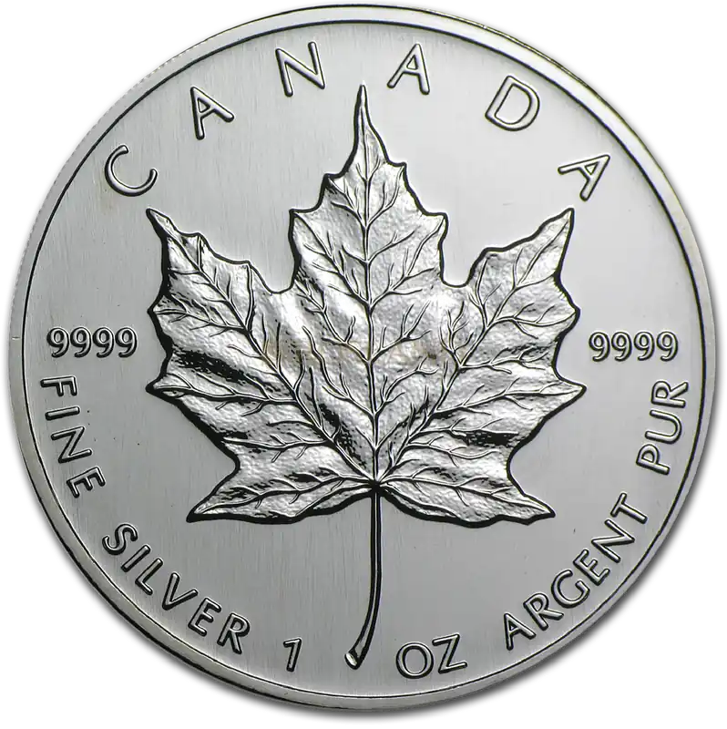 1 Unze Silbermünze Kanada Maple Leaf 2002 Jetzt Bestellen