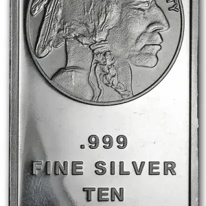10 Unzen Silberbarren American Buffalo Billig